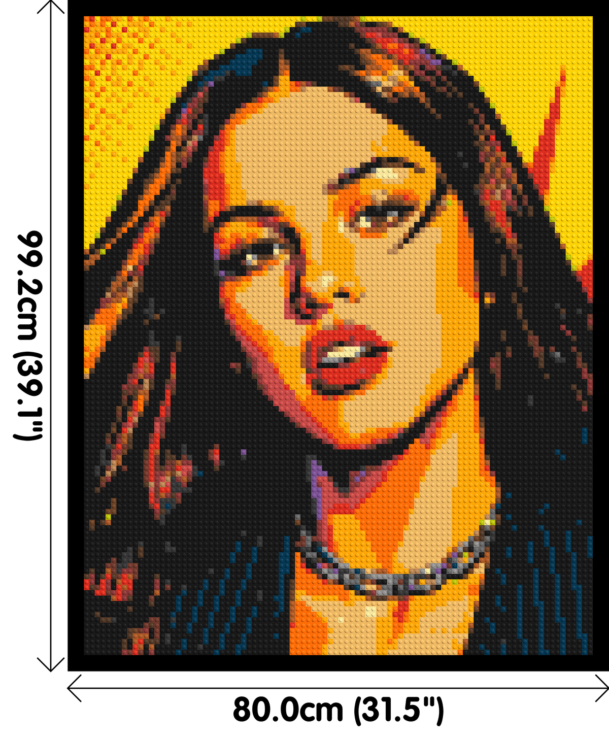 Olivia Rodrigo Comic Pop Art - Brick Art Mosaic Kit 4x5 large