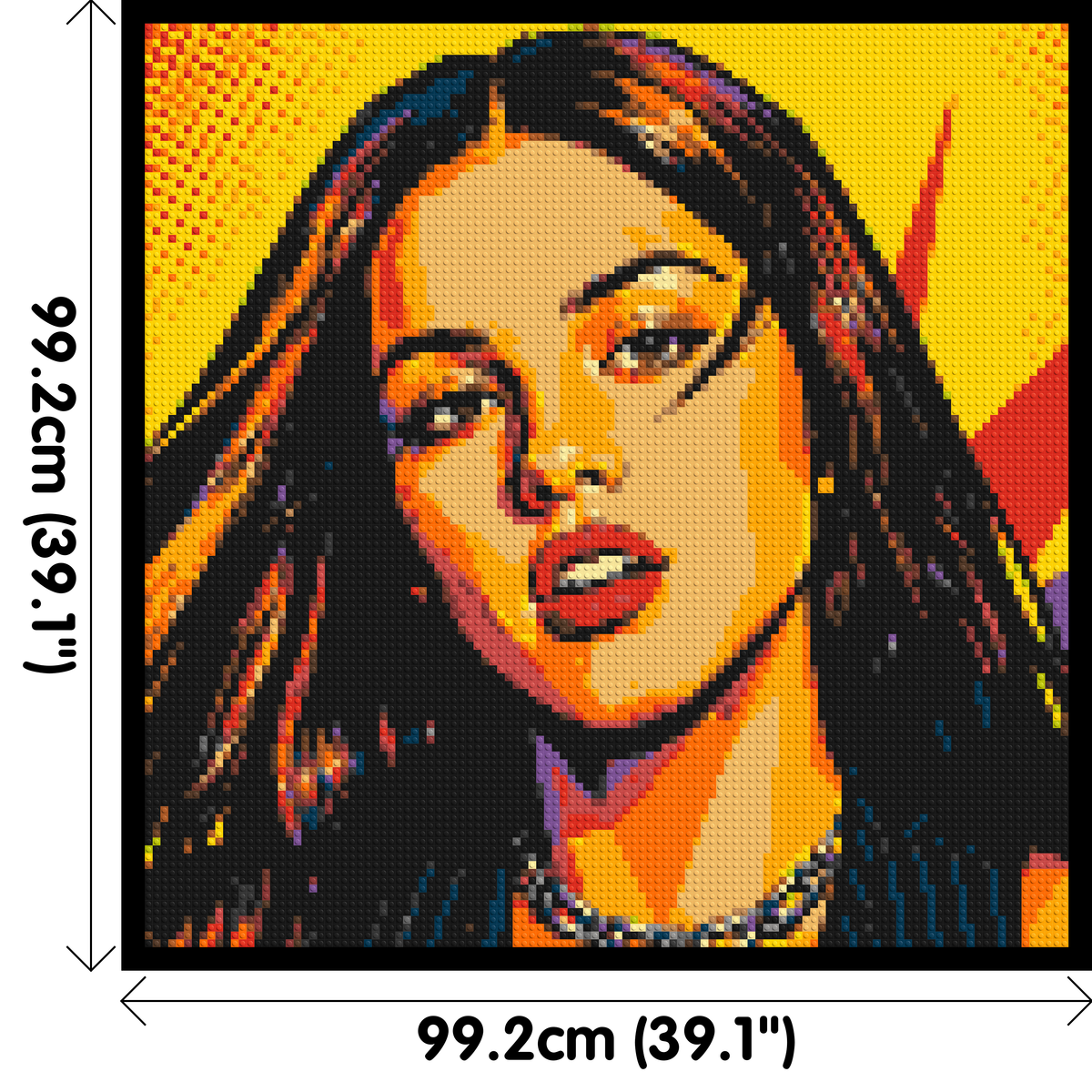 Olivia Rodrigo Comic Pop Art - Brick Art Mosaic Kit 5x5 large
