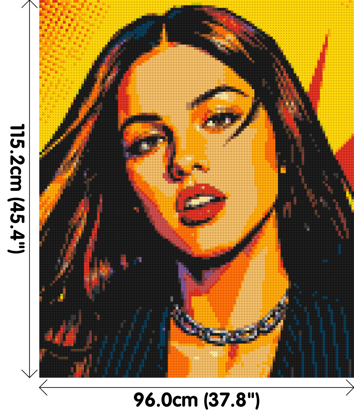 Olivia Rodrigo Comic Pop Art - Brick Art Mosaic Kit 5x6 large