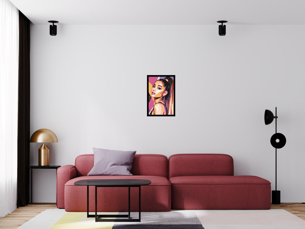 Ariana Grande Geometric Pop Art - Brick Art Mosaic Kit 2x3 large