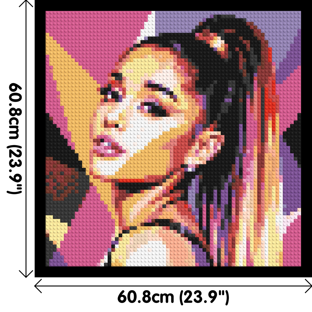 Ariana Grande Geometric Pop Art - Brick Art Mosaic Kit 3x3 large