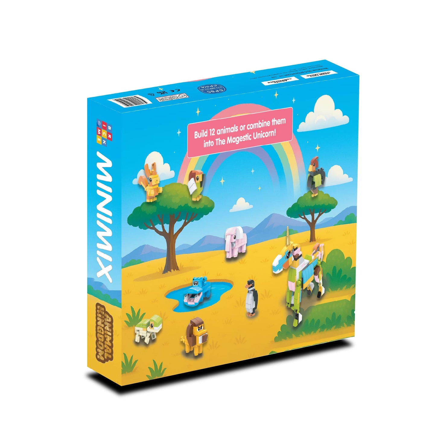 MiniMix: Animal Kingdom | 12-in-1 + Majestic Unicorn Combo (324 pcs)
