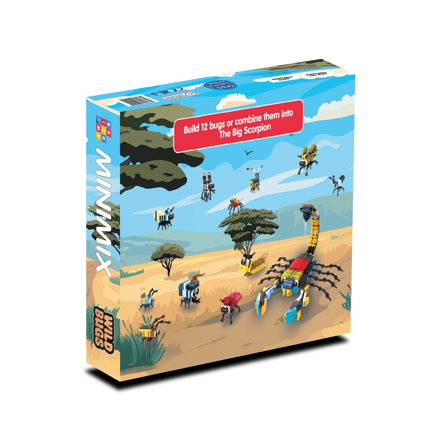 MiniMix: Wild Bugs | 12-in-1 + Scorpion King Combo (321 pcs)
