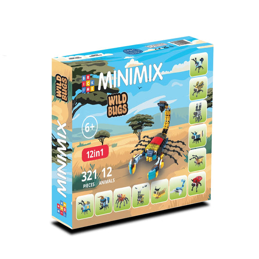 MiniMix: Wild Bugs | 12-in-1 + Scorpion King Combo (321 pcs)