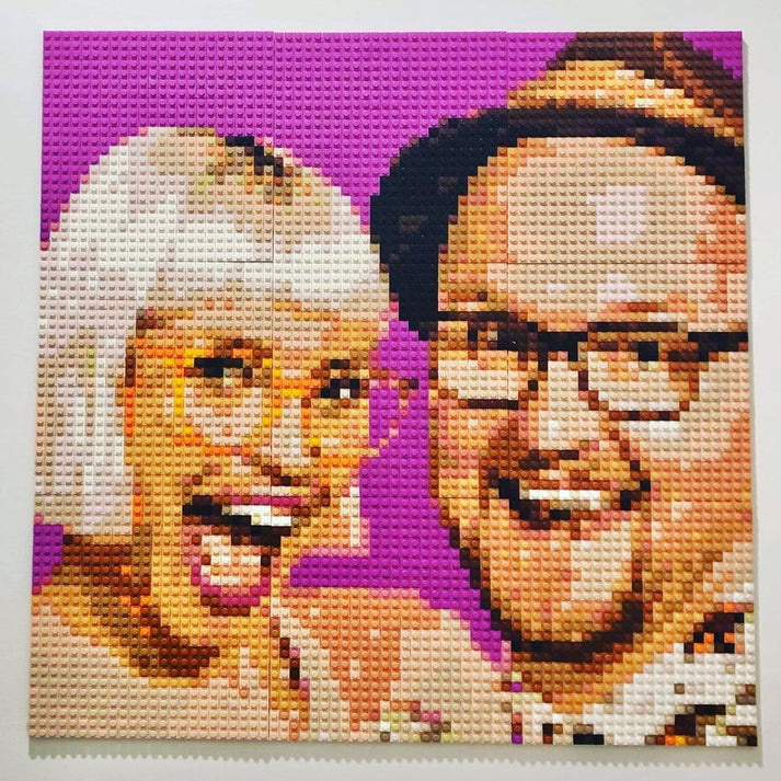 Personalized Brick Mosaic | LEGO-compatible Art | Brick Mosaic Maker ...