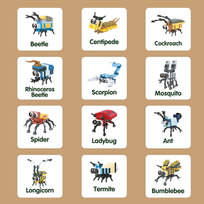 MiniMix: Wild Bugs | 12-in-1 + Scorpion King Combo (321 pcs)