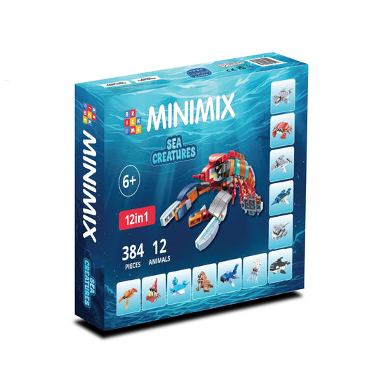 MiniMix: Sea Creatures | 12-in-1 + Lobster King Combo (384 pcs)