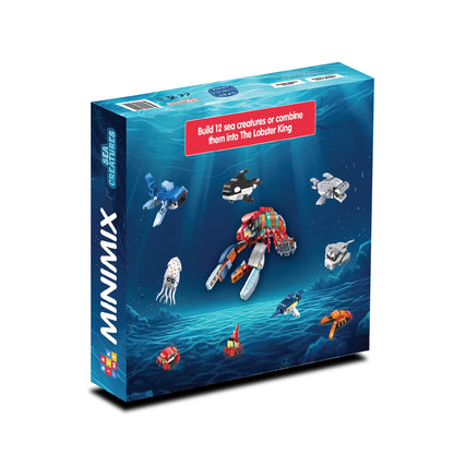 MiniMix: Sea Creatures | 12-in-1 + Lobster King Combo (384 pcs)