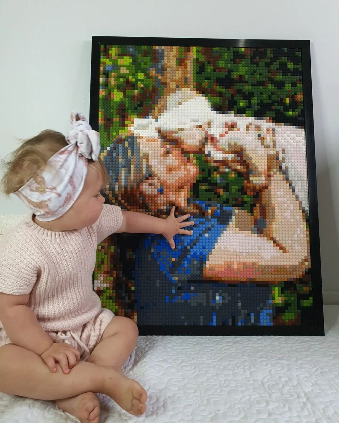 Personalized Brick Mosaic | Custom Mosaic Maker | LEGO Art Style