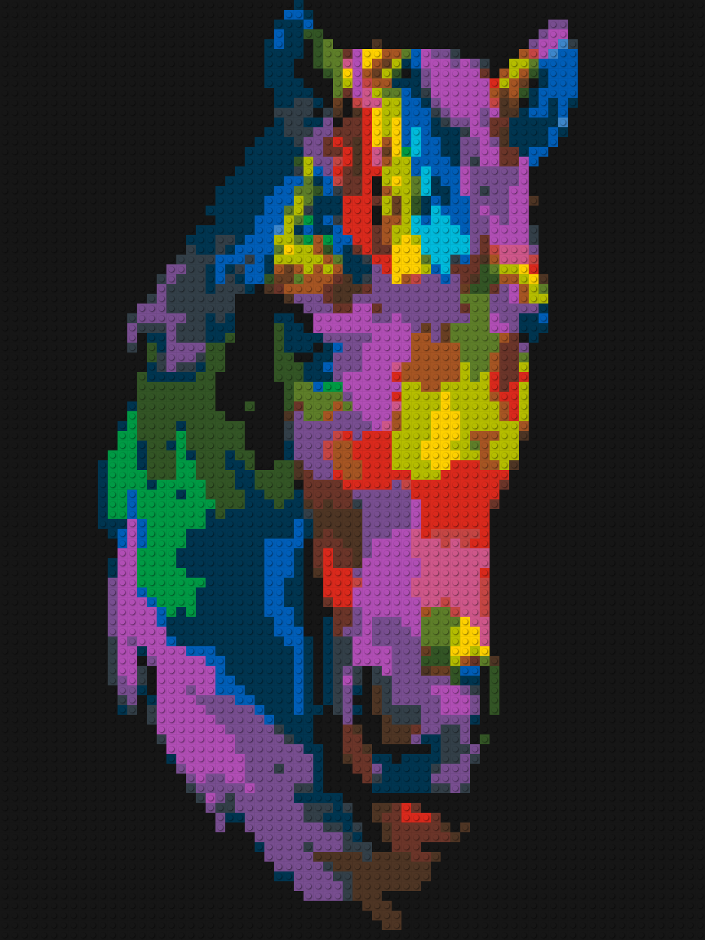Horse Colourful Pop Art - Brick Art Mosaic Kit