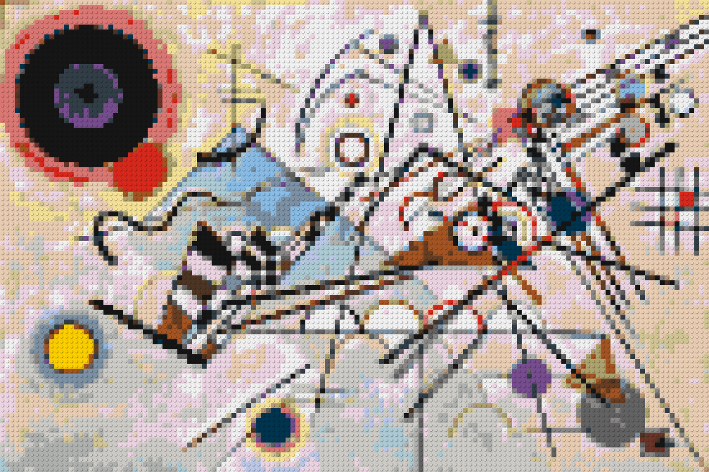 Composition VIII by Wassily Kandinsky - Brick Art Mosaic Kit