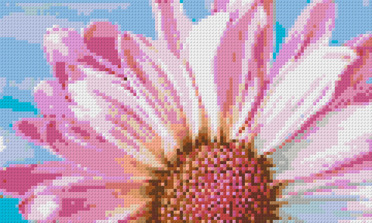 Pink Daisy - Brick Art Mosaic Kit