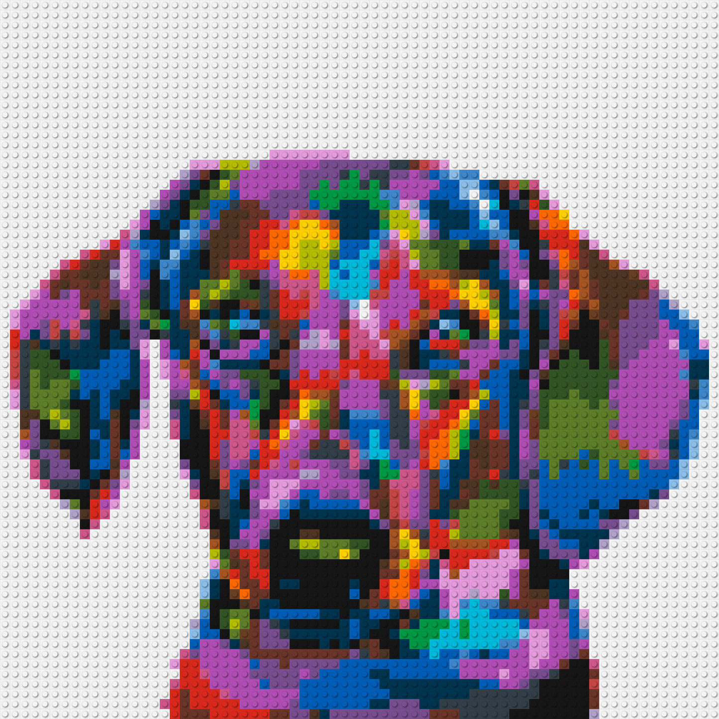 Dachshund Colourful Pop Art - Brick Art Mosaic Kit