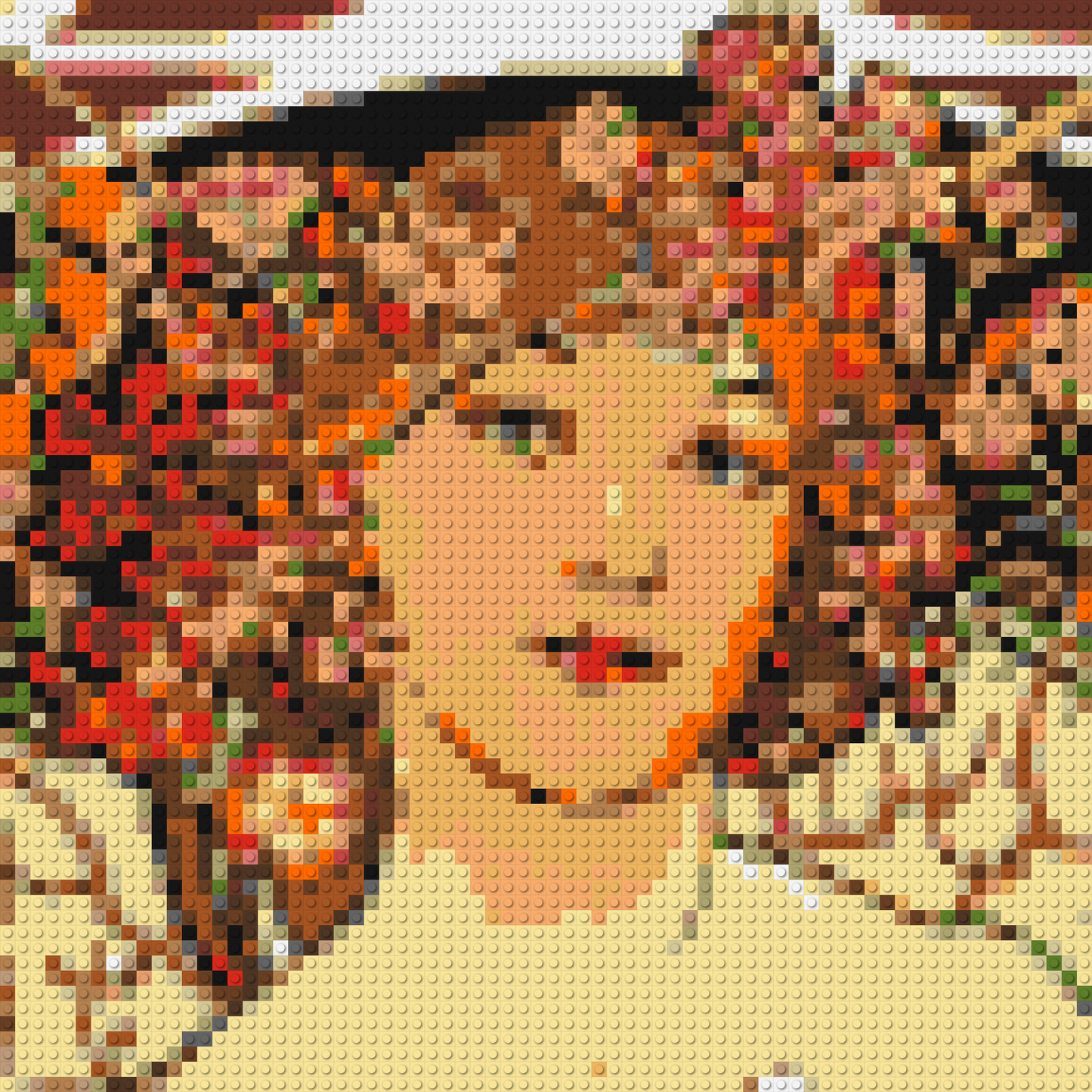 Detail of Reverie by Alphonse Mucha - Brick Art Mosaic Kit