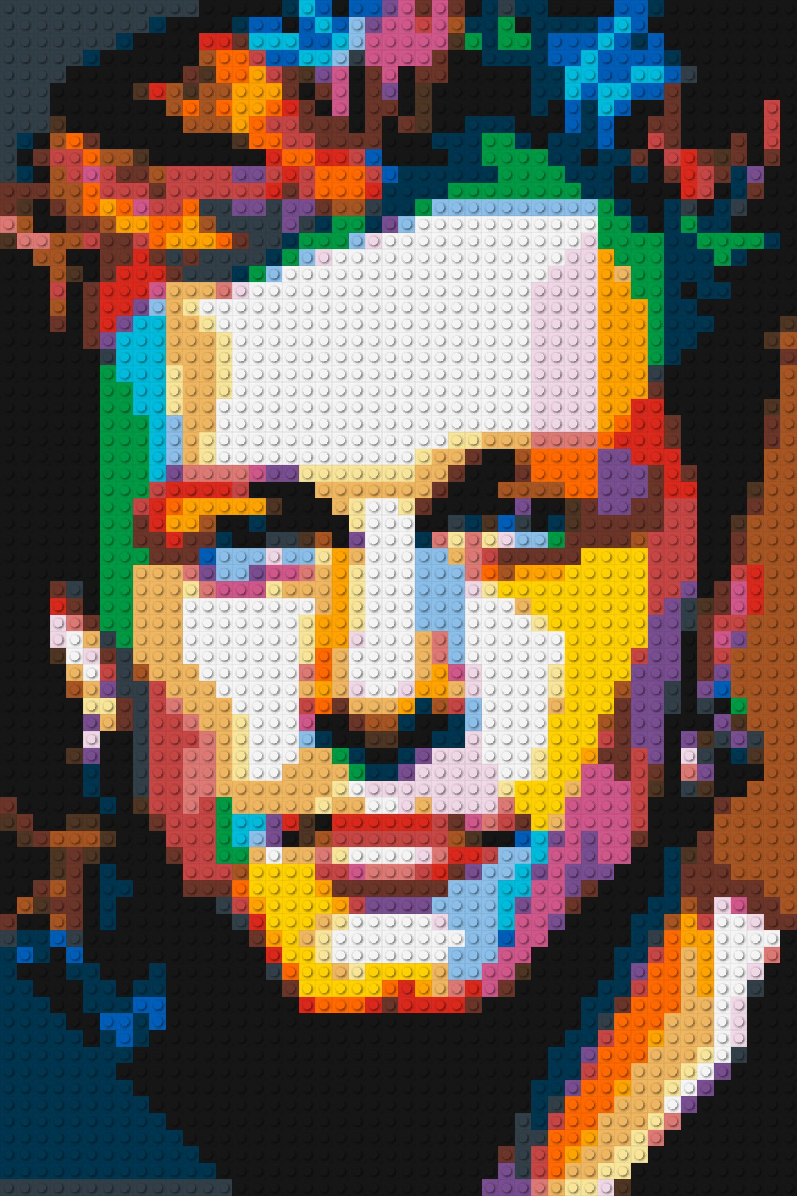 Jon Bon Jovi Pop Art - Brick Art Mosaic Kit