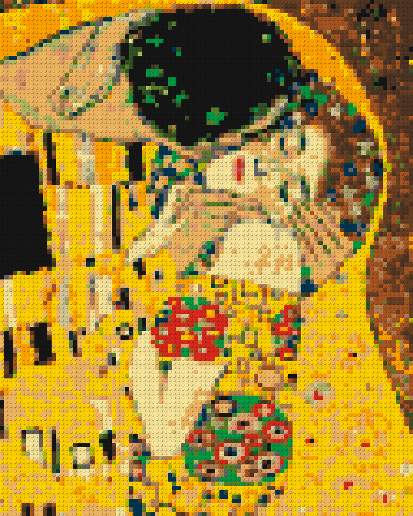 The Kiss by Gustav Klimt - Brick Art Mosaic Kit