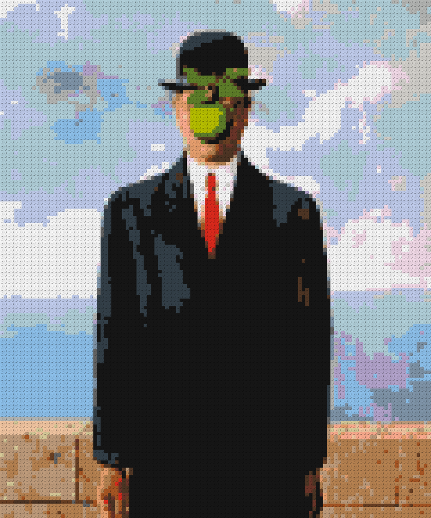 The Son of Man by René Magritte - Brick Art Mosaic Kit