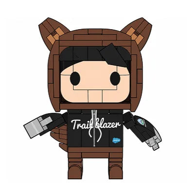 Step two: the brick render of Astro, designed for approval before production